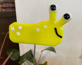 Yellow Slug Plant Ornament