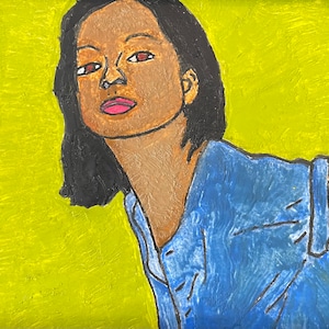 Diana - Encaustic Wax Painting