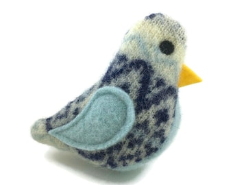 blue bird cat toy