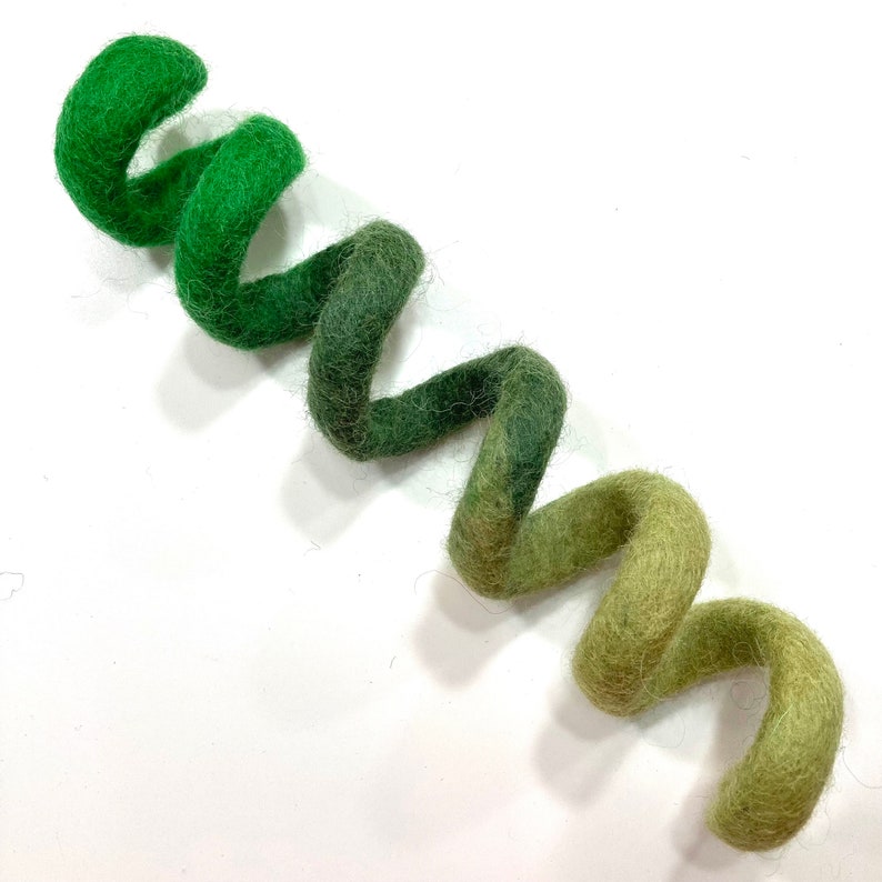 Wool Spiral Cat Toys Choose Your Color Green