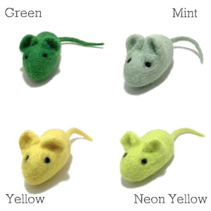 Wool Mouse Cat Toy Choose Your Color image 5