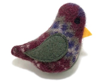 Birds of a Sweater Catnip Cat Toy - Maroon and Green