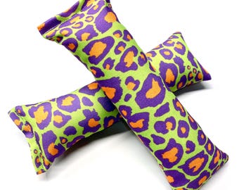 Eco-Kicker Catnip Cat Toy - Neon Cheetah - Choose your size