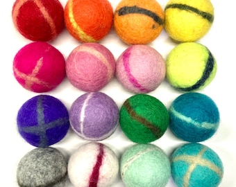 Wool Rattle Ball Cat Toys - Choose Your Color