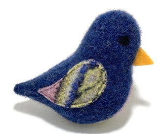 Birds of a Sweater Catnip Cat Toy - Blue with Pink and Yellow