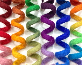 Wool Spiral Cat Toys - Choose Your Color