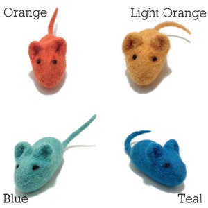 Wool Mouse Cat Toy Choose Your Color image 6