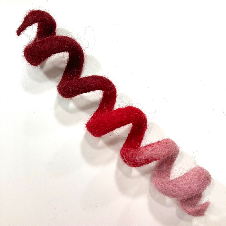 Wool Spiral Cat Toys Choose Your Color Red