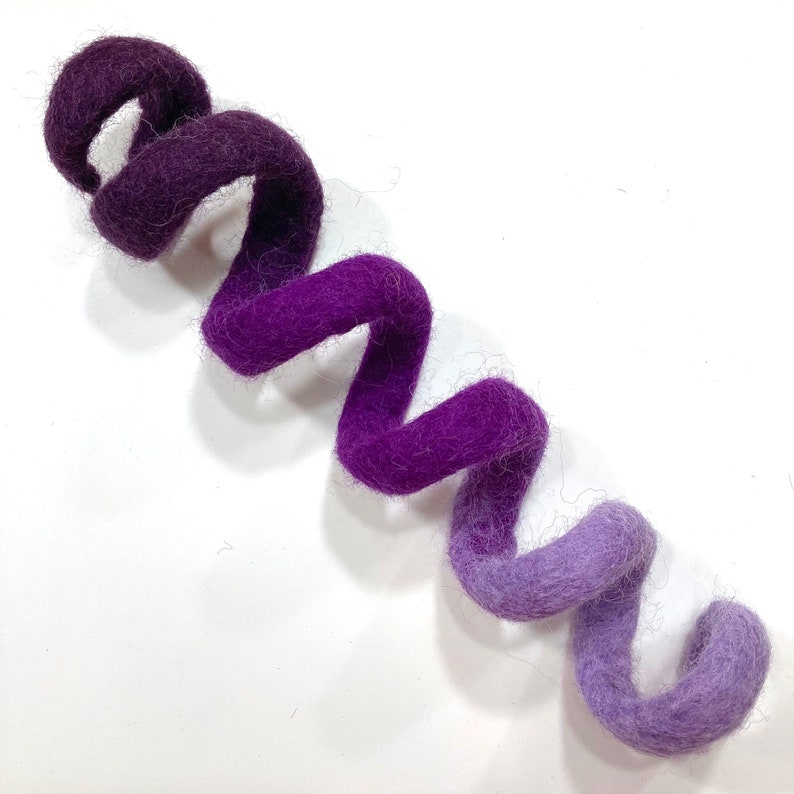 Wool Spiral Cat Toys Choose Your Color Purple