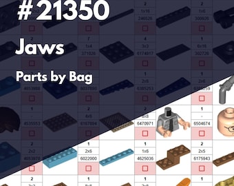 PartsByBag – Compatible with LEGO® Set #21350 Jaws (Unofficial Sorting Spreadsheet)