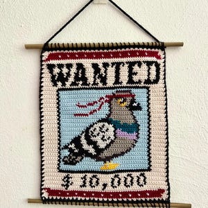 Wanted Pigeon Tapestry Crochet Pattern