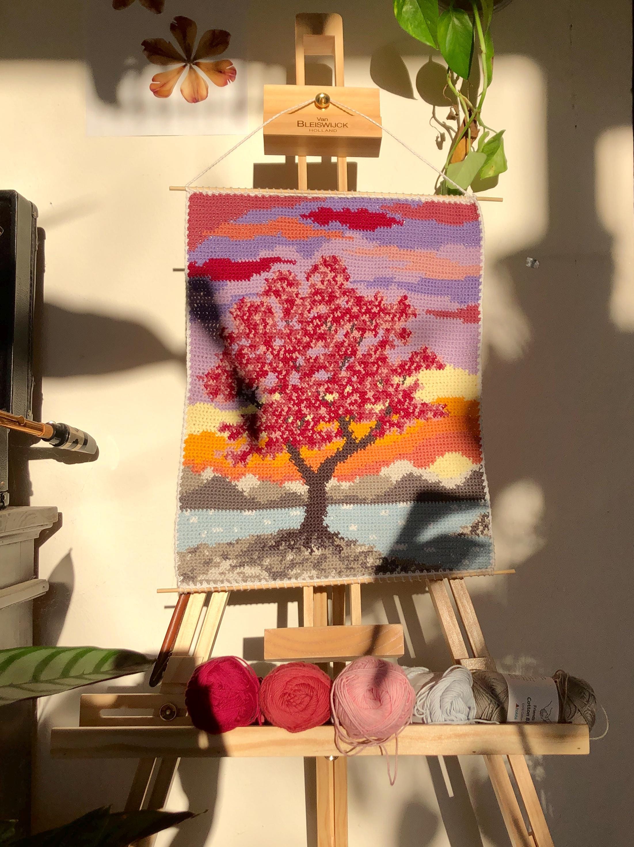 Sakura Sunset Tapestry Crochet Pattern - Etsy