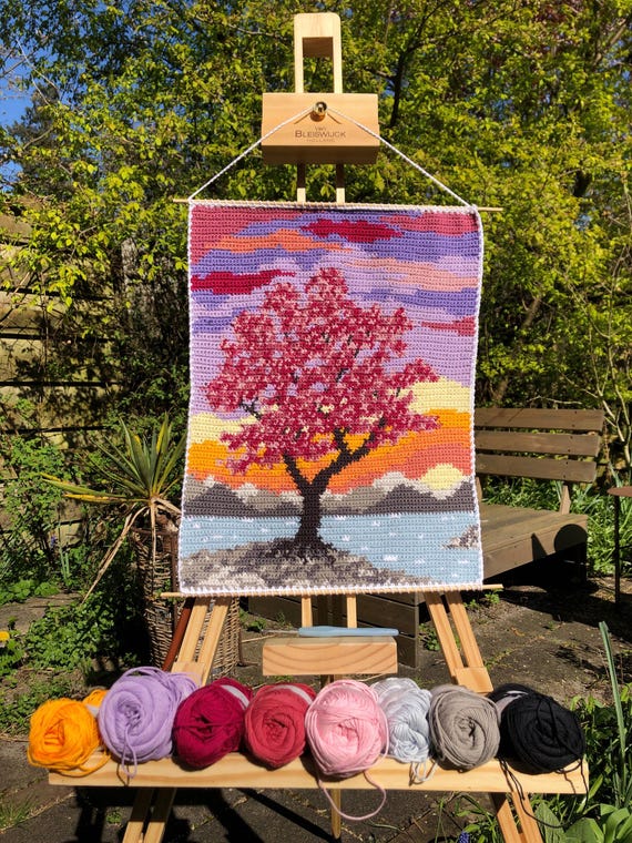 Sakura Sunset Tapestry Crochet Pattern - Etsy
