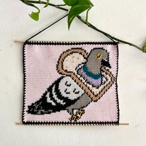Duva med brödhalsband, vävmönster