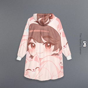 Kpop Kawaii Hooded Blanket image 10