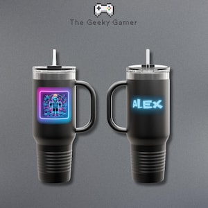 Personalized Gamer Tumbler | Gamer Gift | Gifr For Gamer | Video Game Accessory | Geek | Birthday Gift | Gamer Kid | Tumbler 40oz