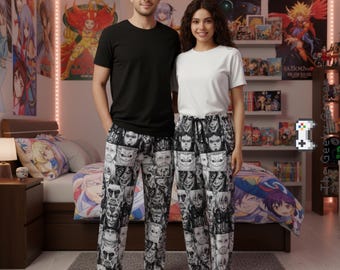 Anime Pixel Art Pyjamasbyxor