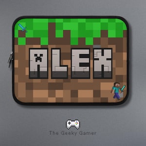 Personalized Gamer Laptop Case | Personalized Laptop Case | Gamer Gift | Video Game | Kids Journal | Birthday Gift | Gift Idea