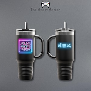 Personalized Gamer Tumbler | Gamer Gift | Gifr For Gamer | Video Game Accessory | Geek | Birthday Gift | Gamer Kid | Tumbler 40oz
