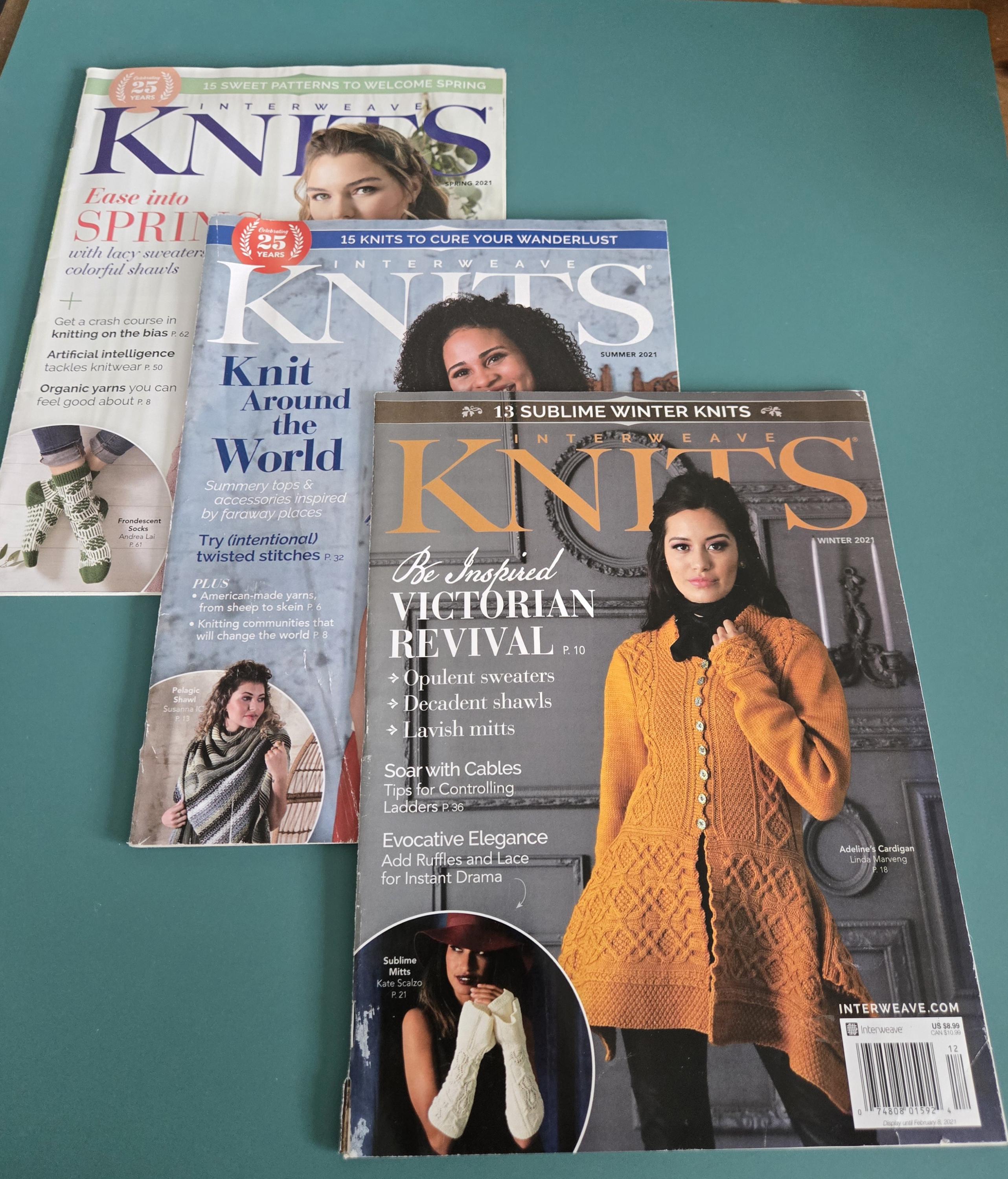 INTERWEAVE KNITS MAGAZINE 2021, Issues: Spring, Summer, Winter