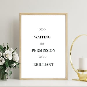Jouw waarde neemt niet af – Minimalistische quote-afdruk • 5 maten • Instant digitale download muurkunst afbeelding 2