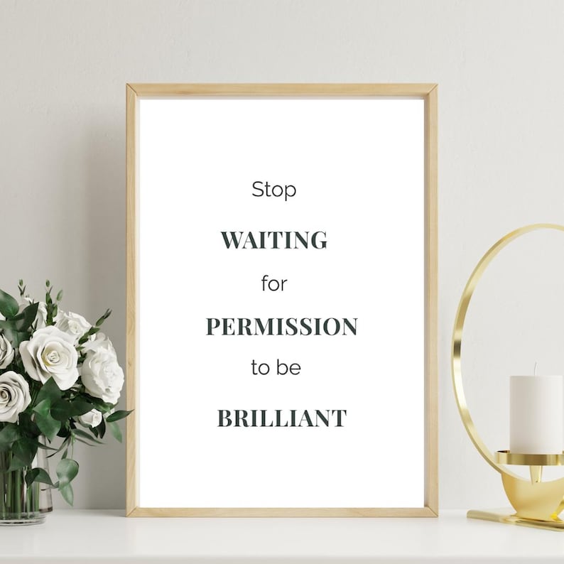Jouw waarde neemt niet af – Minimalistische quote-afdruk • 5 maten • Instant digitale download muurkunst afbeelding 2