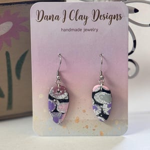 polymer clay dangle earrings