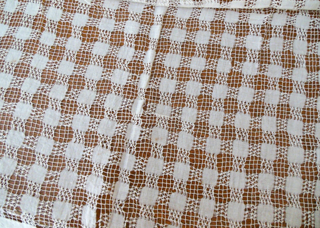 Antique Victorian Pulled Thread Woven Fabric Rectangles No. 2 - Etsy