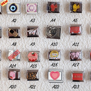 Custom Italian Charm Bracelet – Personalized italy charm bracelet with Unique , Colorful Charms ,daughter gift ,gift for her