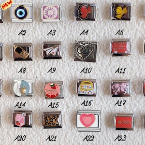 Custom Italian Charm Bracelet – Personalized italy charm bracelet with Unique , Colorful Charms ,daughter gift ,gift for her