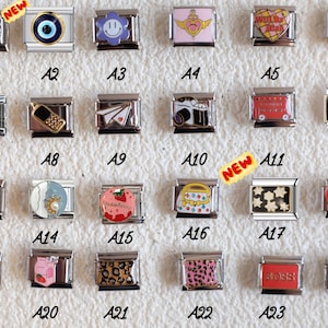 Custom Italian Charm Bracelet – Personalized italy charm bracelet with Unique , Colorful Charms ,daughter gift ,gift for her