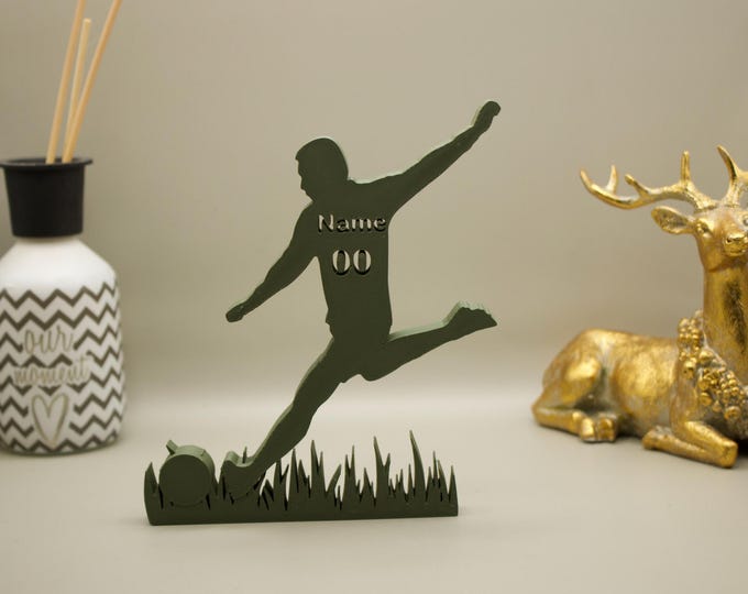Personalized Footballer - Perfect as a gift for a footballer or as a decoration
