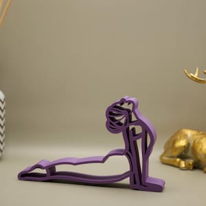 Yoga line art Figur - Dekoration für Yogaliebhaber - Yoga Dekoration - Yoga Figur - Geschenk für Yogaliebhaber