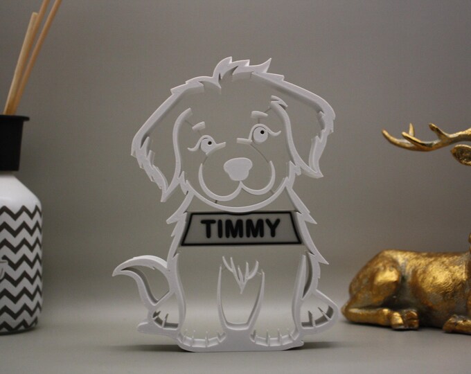 Personalized Dog Decoration - Gift for Dog Owners - Line Art Dog - Your Personalized Dog