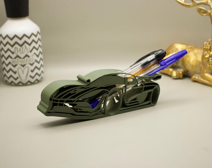 Desk decoration for car lovers - perfect as a pen holder on the desk or as a gift.