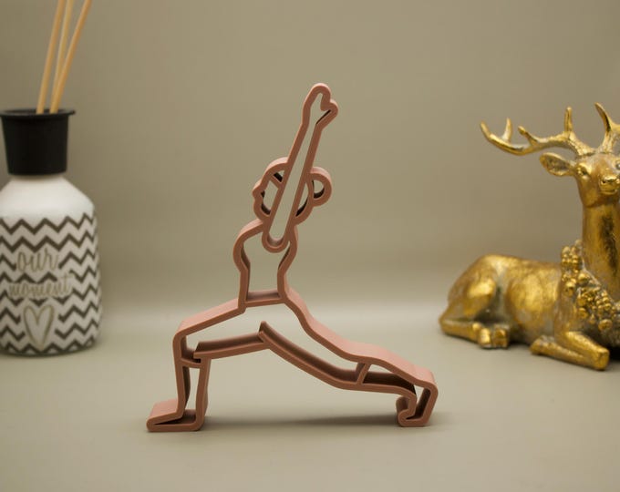 Yoga line art figure - Perfect as a gift or as a decoration for a yoga lover