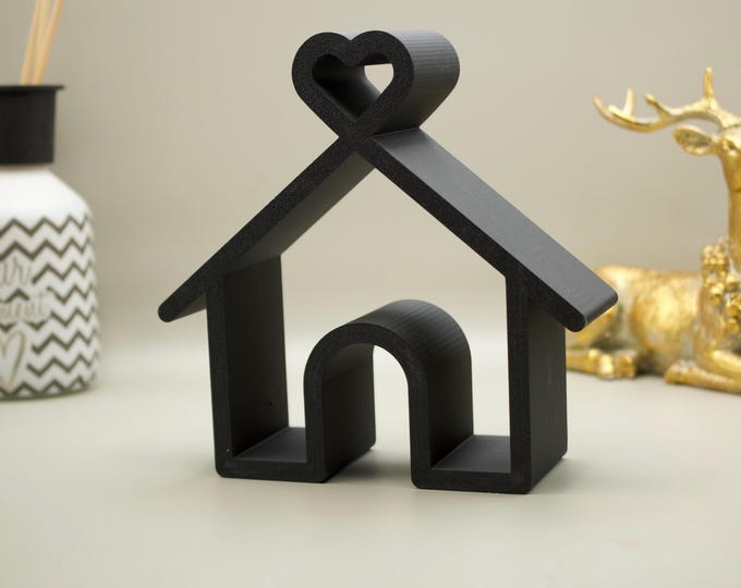 House of Love - House Decoration - Housewarming Gift - Living Room Display - Line Art