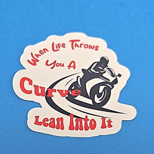 When Life Throws You A Cure, Lean Into It Vinyl Sticker                                ST-1044