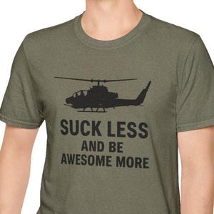 Military Aviation Enthusiast Unisex Softstyle T-Shirt, Attack Helicopter Cobra Aircraft Pilot Captains Gift, Aviation Fan Shirt
