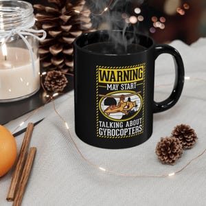 Gyrocopter Aviation Coffee Mug: Pilot Gift, Aviation Enthusiast