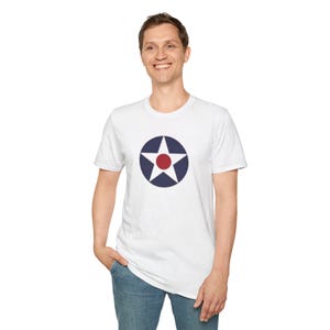 Military Aircraft Symbol Unisex T-shirt, Vintage Airplane Tee, History Buff Gift, Aviation Enthusiast Shirt, Pilot Apparel