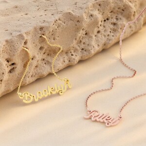 Custom Name Necklace, Personalized Name Necklace, Father&#39;s Day Gift, Personalized Gift, Arabic Name Necklace, Gift for Her.