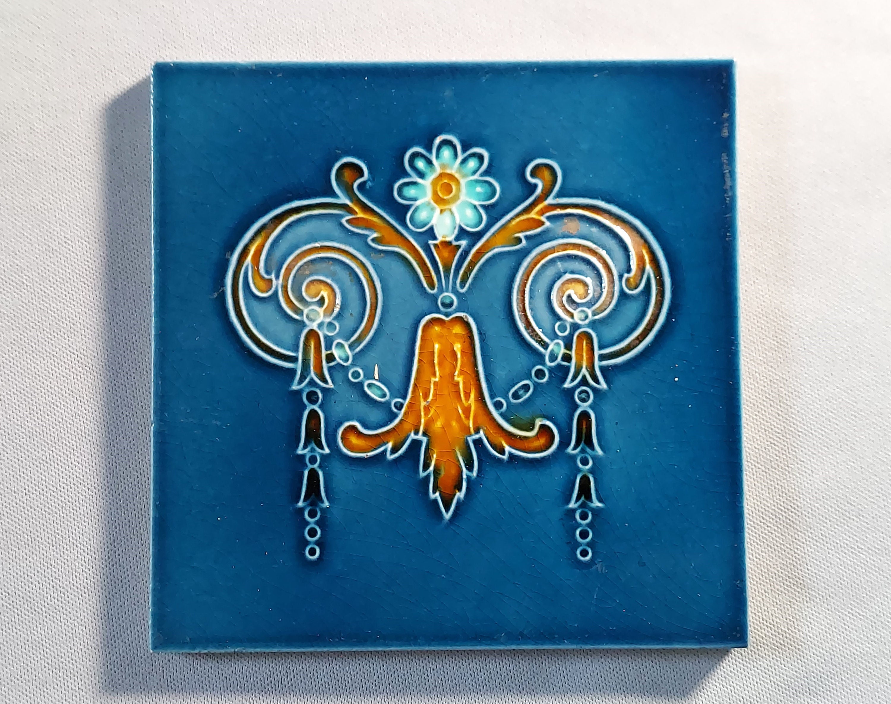 Art nouveau tile - Etsy 日本
