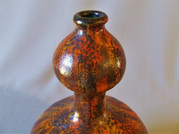 Raymor Italian Art Pottery Vase Rosewood Red Glaze Etsy