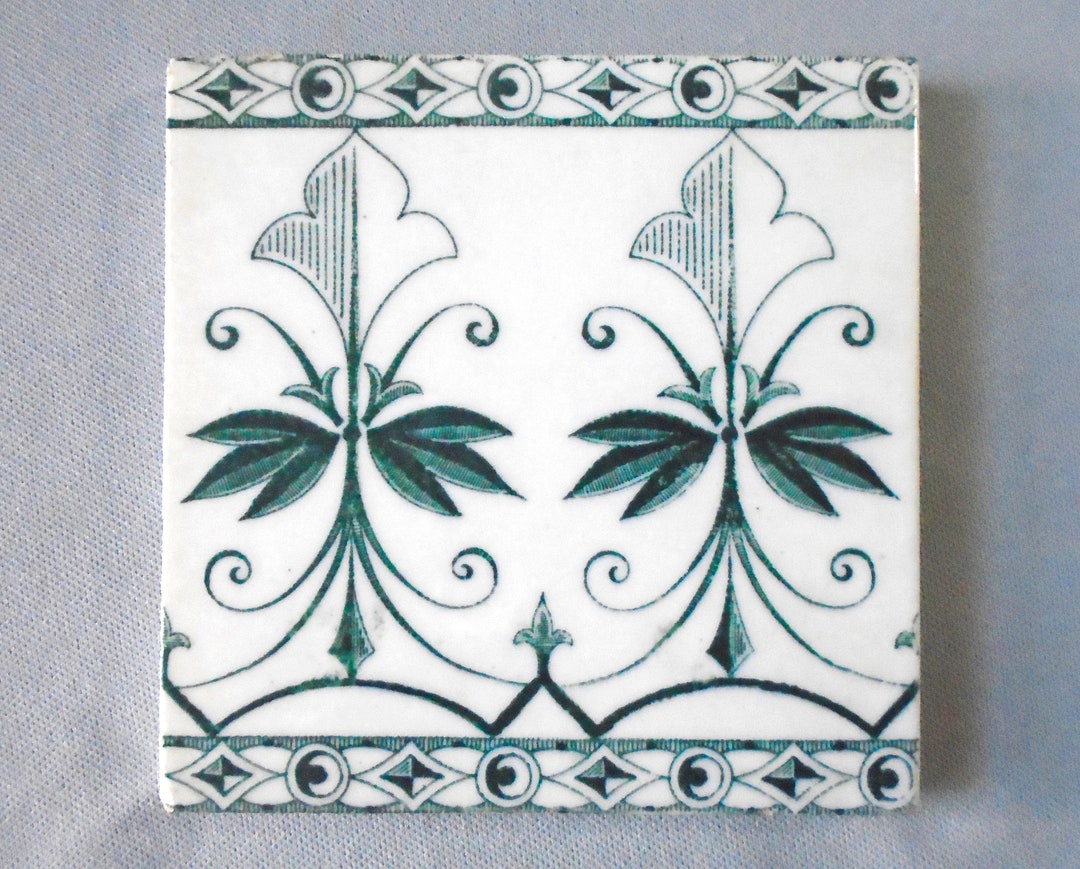 Antique Transferware Border Tile in the Delft Style From - Etsy