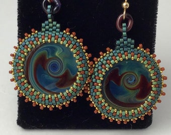 Beaded Earring by Marcie Stone