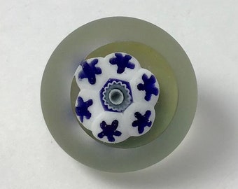 Classic Millefiori Paperweight Style Button by Greg Hanson