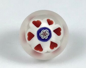 Classic Millefiori Paperweight Style Button by Greg Hanson