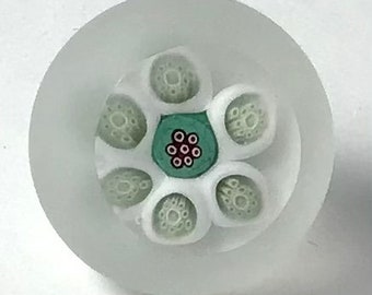 Classic Millefiori Paperweight Style Button by Greg Hanson