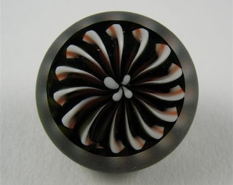 Paperweight Glass Button with Self Shank